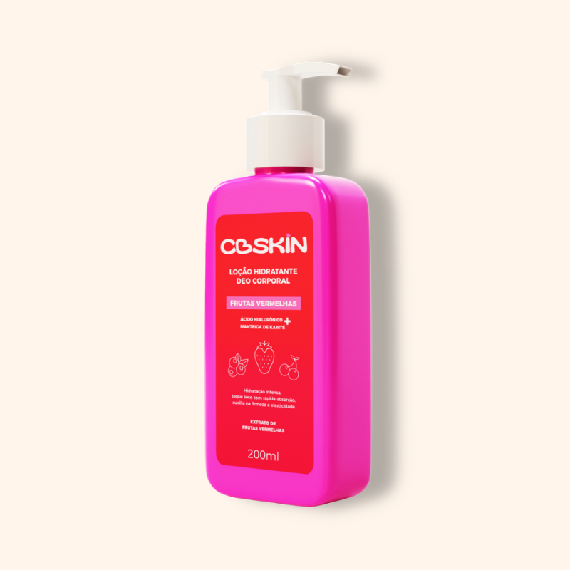 Lo&ccedil;&atilde;o Hidratante Deo Corporal Frutas Vermelhas CBSKIN 200ml