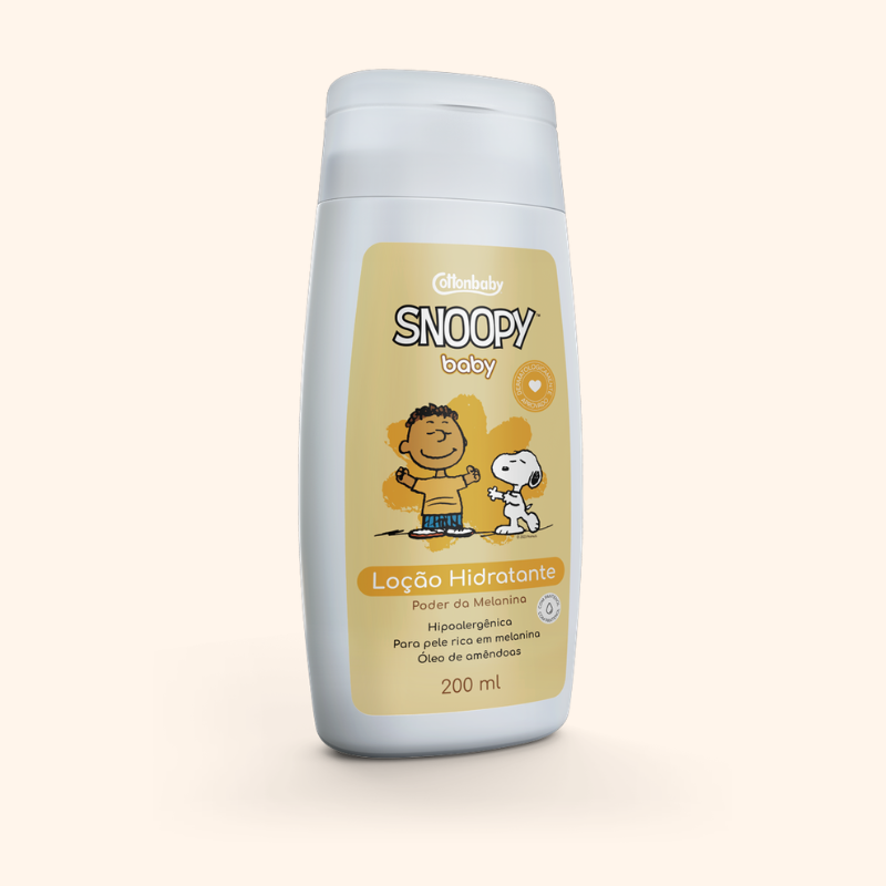 Lo&ccedil;&atilde;o Hidratante Poder da Melanina Snoopy Cottonbaby