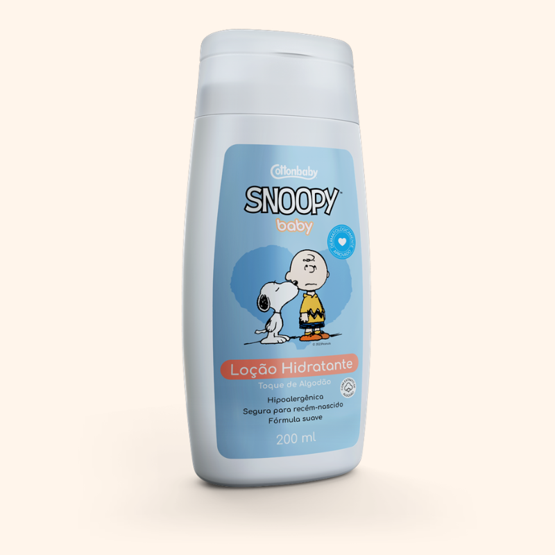 Hidratante Snoopy Baby Toque de Algod&atilde;o Cottonbaby 200ml