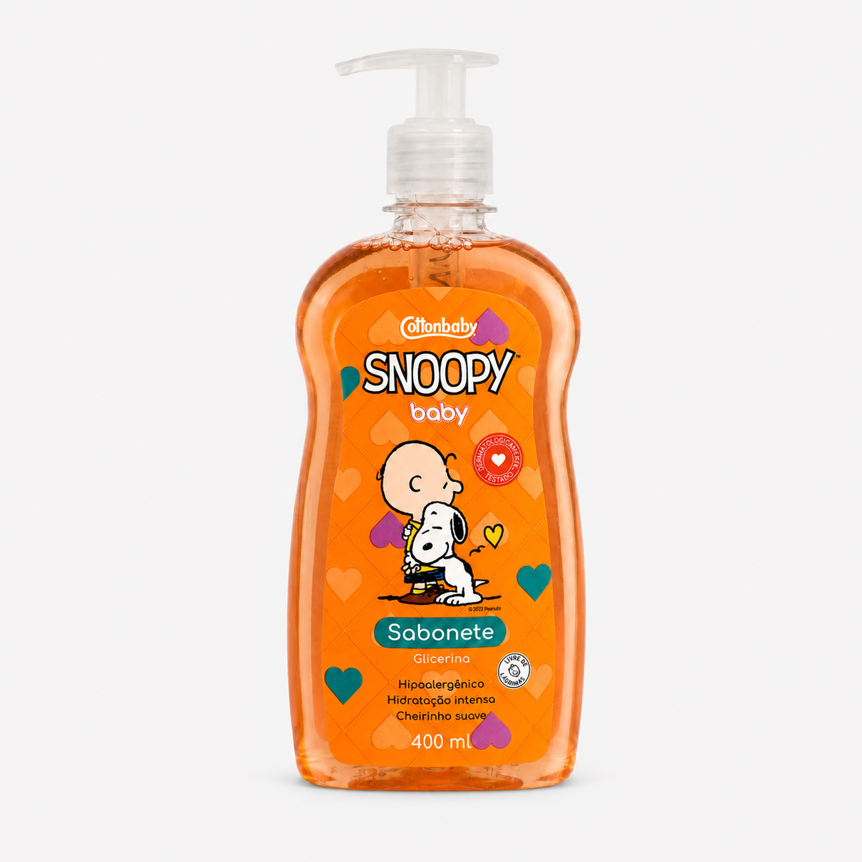 Sabonete de Glicerina Snoopy Baby Cottonbaby 400ml