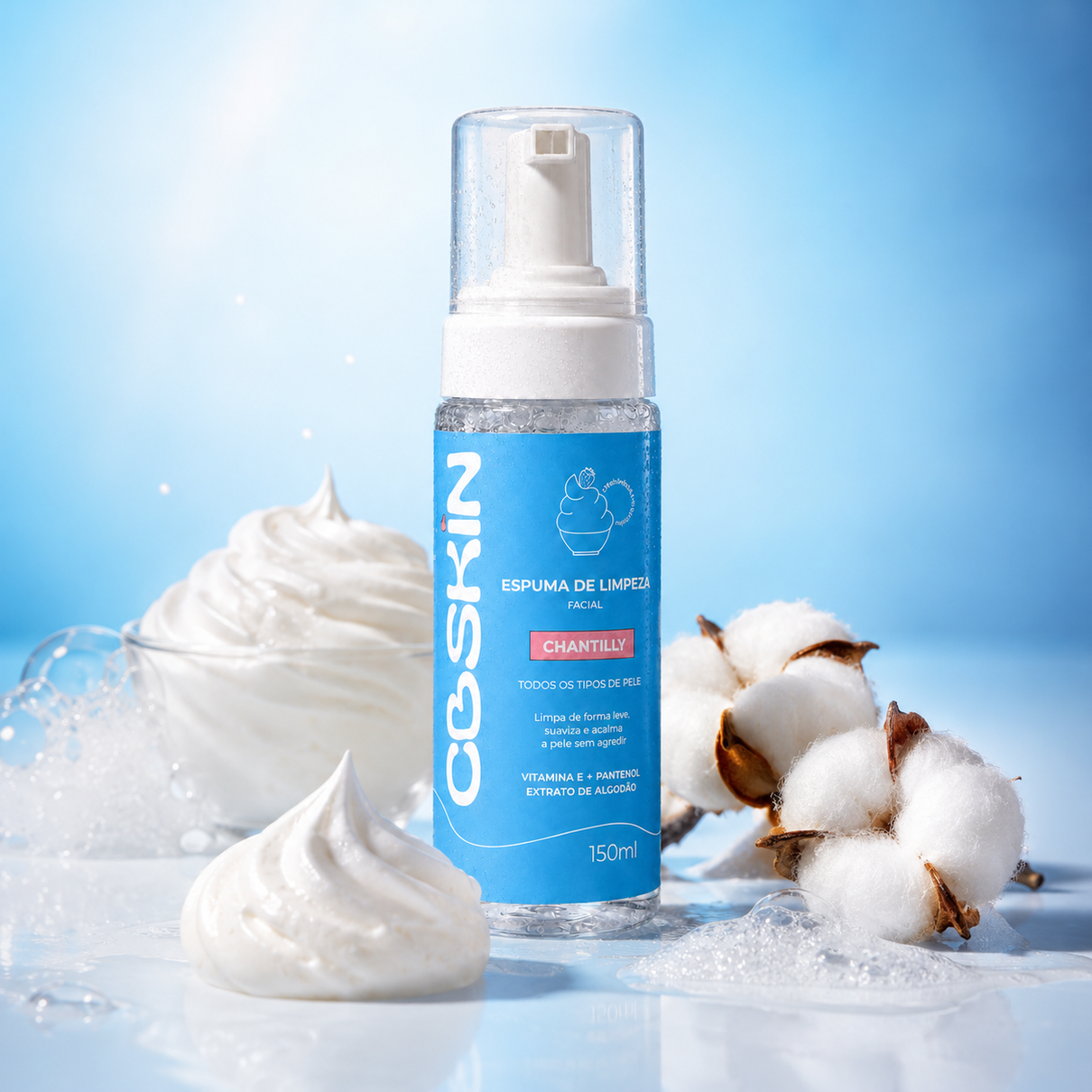 Espuma de Limpeza Chantilly CBSKIN 150ml