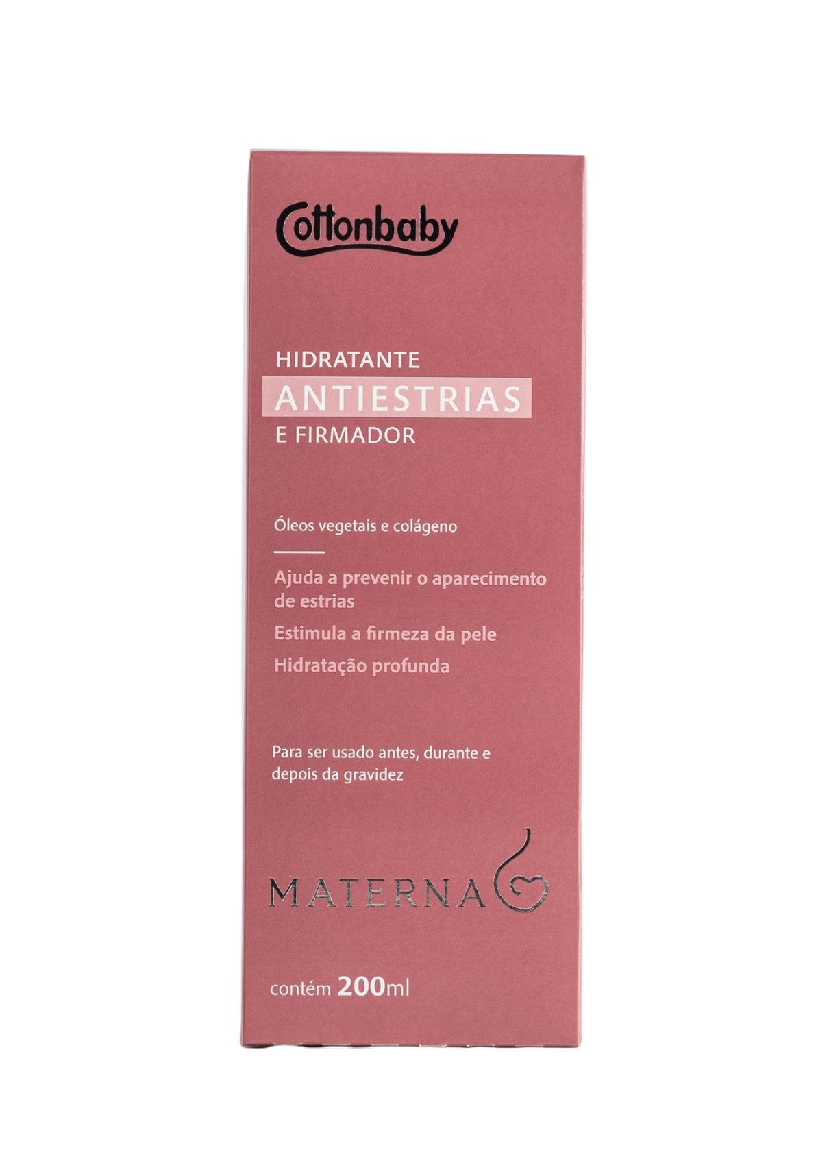 Hidratante Antiestrias e Firmador Cottonbaby Materna