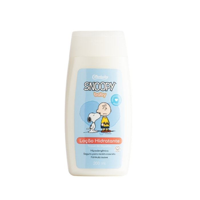 Lo&ccedil;&atilde;o Hidratante Cottonbaby Snoopy Baby Toque de Algod&atilde;o 200ml