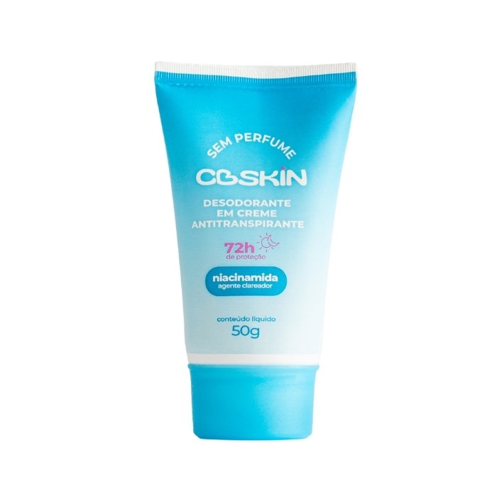 Desodorante em Creme Antitranspirante CBSKIN Sem Fragrância 50g