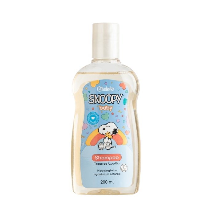 Shampoo Cottonbaby Snoopy Baby Toque de Algod&atilde;o 200ml