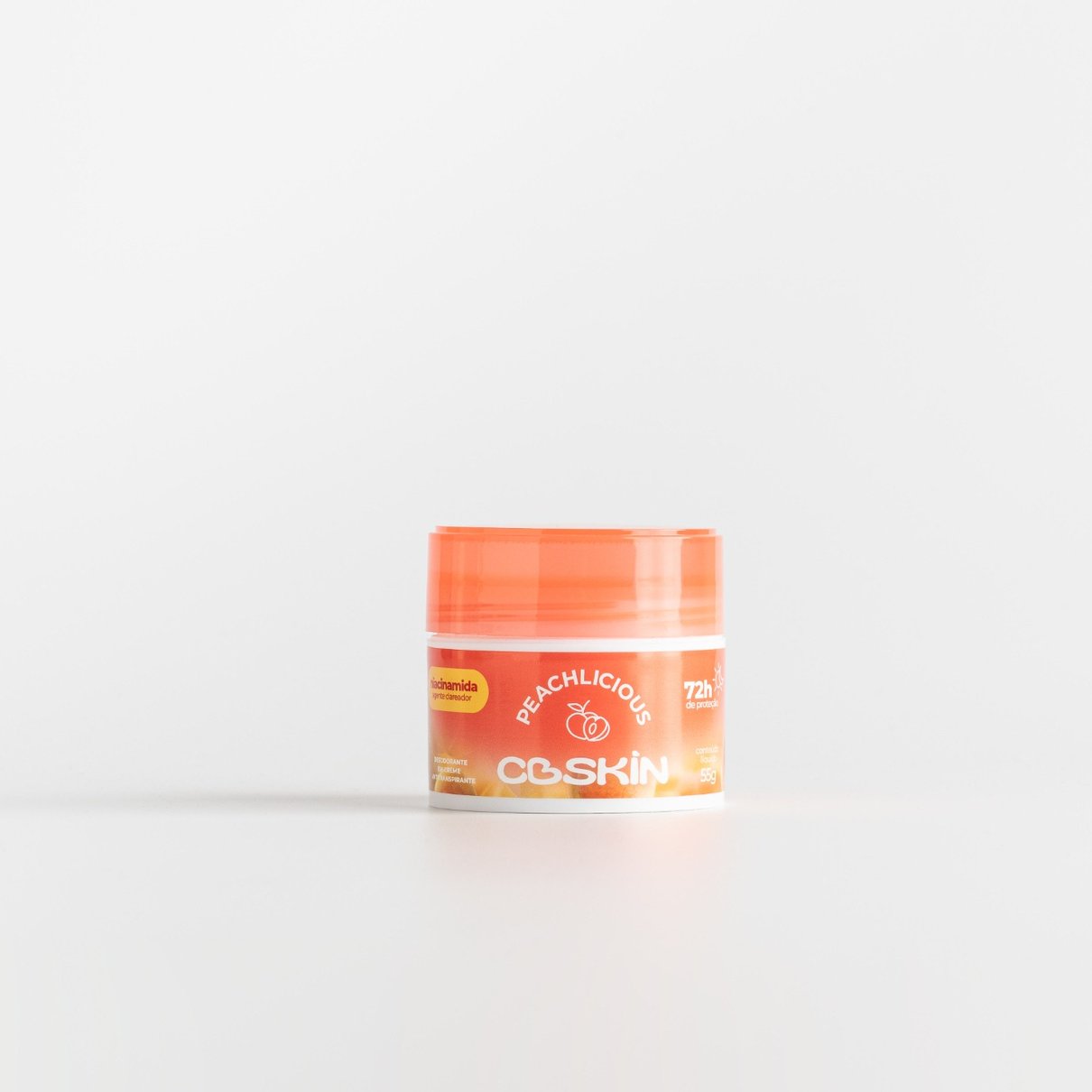 Desodorante em Creme Antitranspirante CBSKIN Peachlicious 55g embalagem