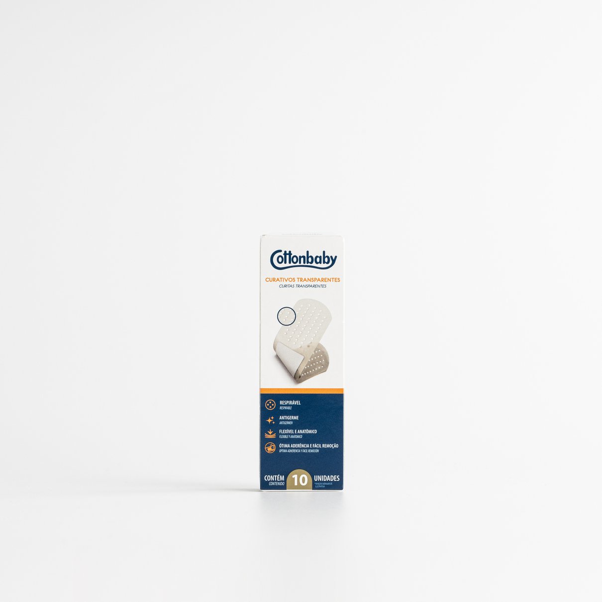 Embalagem Curativo Cottonbaby Transparente 10 unidades