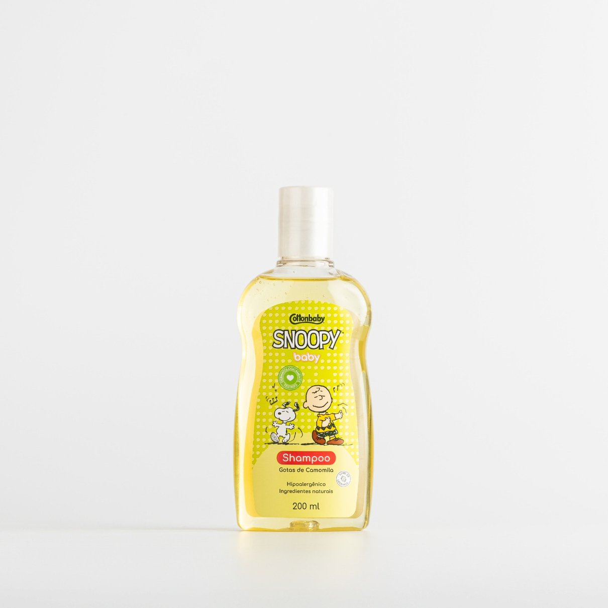 Shampoo Cottonbaby Snoopy Gotas de Camomila 200ml