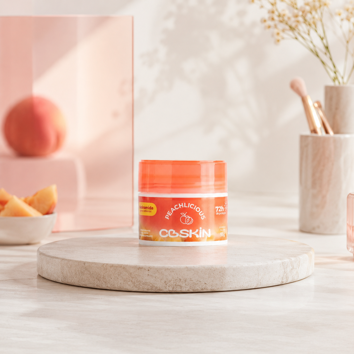 Desodorante em Creme Antitranspirante CBSKIN Peachlicious 55g