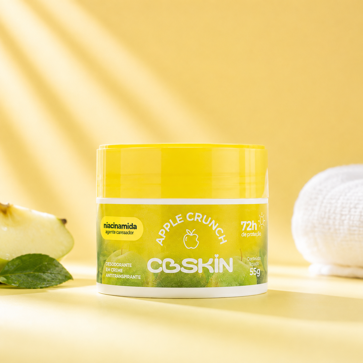 Desodorante em Creme Antitranspirante CBSKIN Apple Crunch 55g