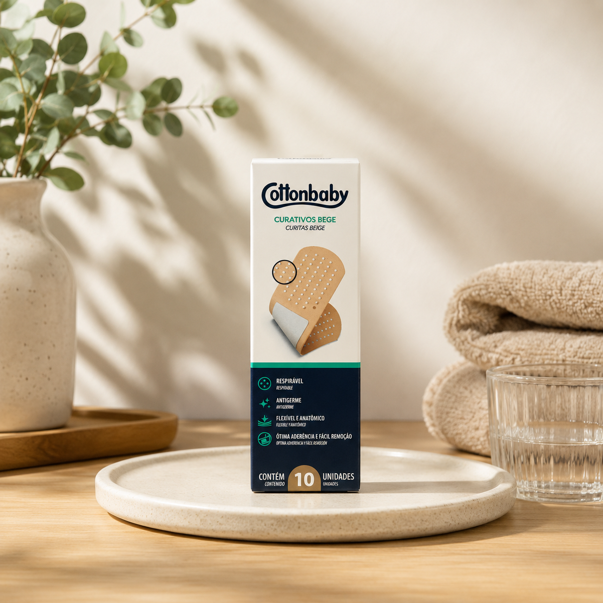 Curativo Cottonbaby Tradicional 10 unidades