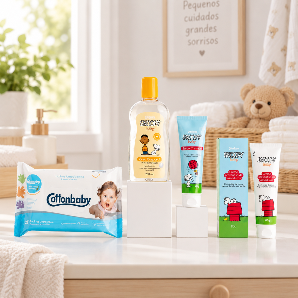 Kit Preventivo Assaduras Cottonbaby Snoopy Baby