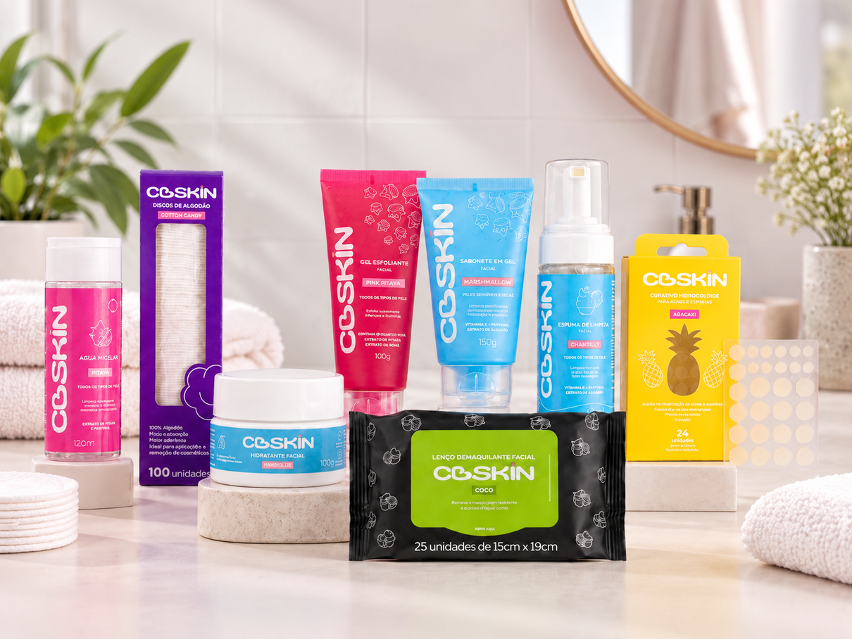 Kit Limpeza Facial CO Skin Cottonbaby